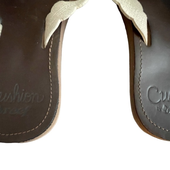 Reef Cushion Scallop Celine White Women’s Size 7 Sandals Flip Flops Pre-Owned - Picture 6 of 6